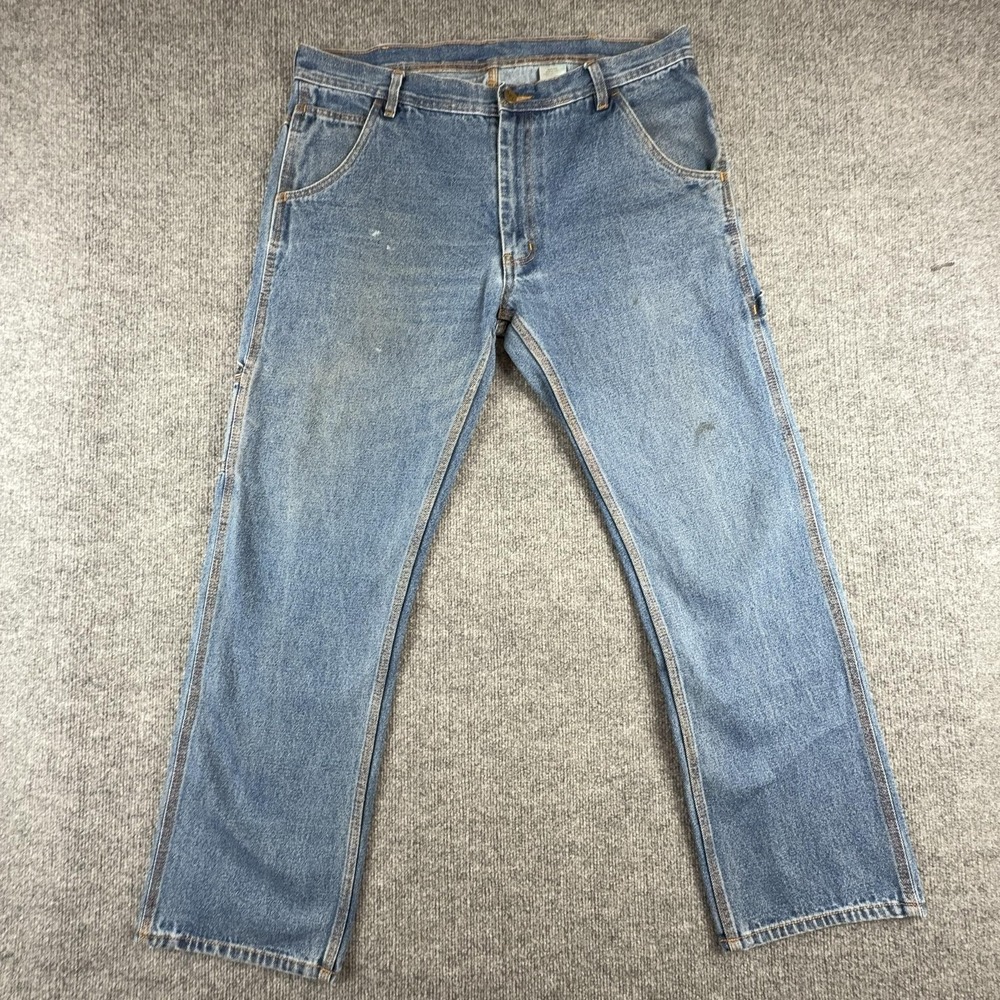 VTG Key Jeans Mens 36x30 Blue Regular Fit Straight Leg Carpenter Denim 430.45